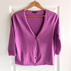 Eileen Fisher Petite Cotton Cashmere Cardigan Sweater